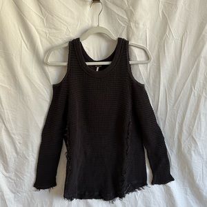 Free People Open Shoulder Sweater- Size S